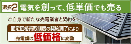 電気を創って低単価で売る